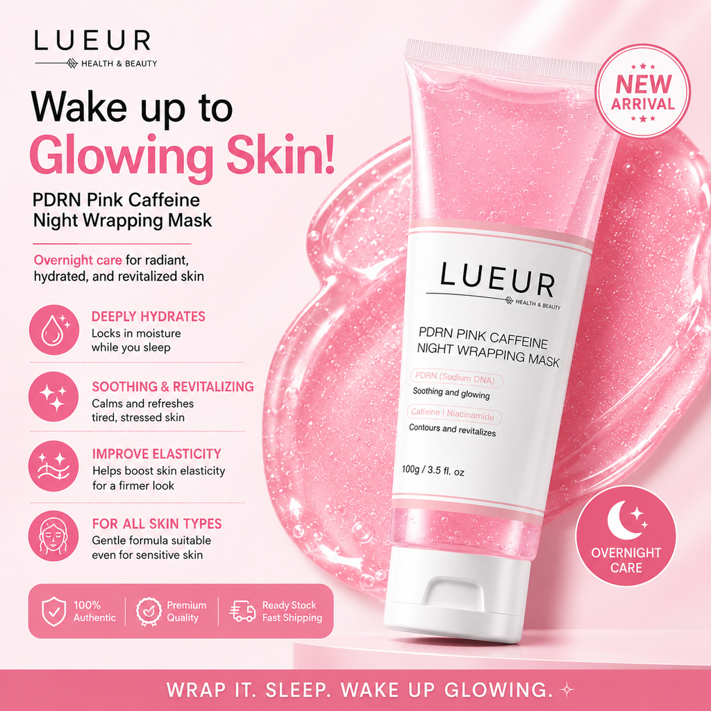 LUEUR PDRN Pink Caffeine Night Wrapping Mask